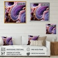 thumbnail image 4 of Designart "Amethyst Abyss Geode" Landscapes Framed Wall Art - Purple Stone Geode Living Room Framed Canvas Art, 4 of 6