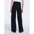 thumbnail image 4 of Free Assembly Women's High Rise Relaxed Wide Leg Jeans with Front Crease, Sizes 0-20, 4 of 6