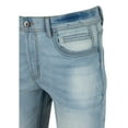thumbnail image 4 of CULTURA AZURE Mens Skinny Stretch Silicon Jeans, Lt Blue, 40X32, 4 of 5