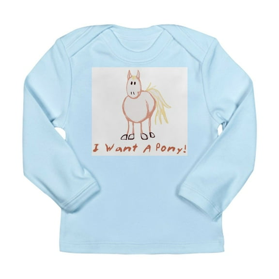 CafePress - I Want A Pony Long Sleeve T Shirt - Long Sleeve Infant T-Shirt