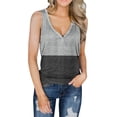 thumbnail image 1 of DPTALR Blouses Sans Manches Décontractées pour Femmes, Assorties de Couleurs, Col en V, Gilets, 1 of 6