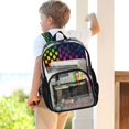 thumbnail image 5 of Iauyy Clear Backpack Heavy Duty PVC Transparent Backpack for College Workplace, The Presented Colorful Dots, 5 of 8