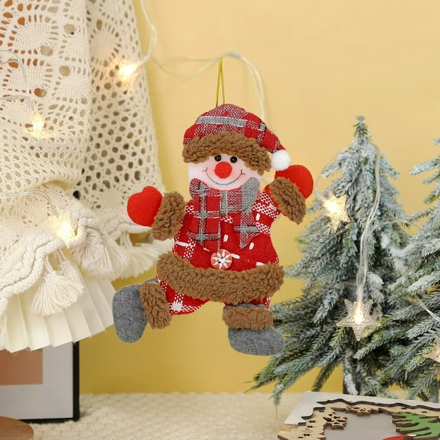 Fiudx Colgante de Muñeco de Baile Navideño, Adorno Ligero para Árbol de Navidad, Adorno Único para Decoración Navideña, Perfecto para Reuniones Familiares, Religiosas y Festivas, 26 G, Juego de 1 Pie