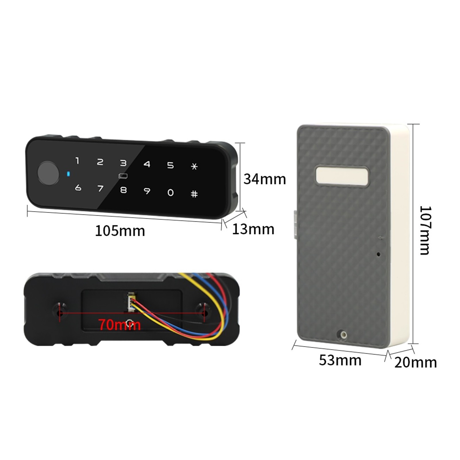 Invisible Electronic RFID Cabinet Lock Keyless Hidden Door Lock for Furniture Cabinet Drawer ,Keyless Entry Deadbolt
