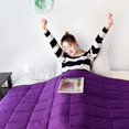 thumbnail image 2 of KasentexCotton Bed Blanket, Twin, Purple, 2 of 6