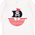thumbnail image 3 of Inktastic Pirate Ship with Skull and Crossbones Toddler Sweatshirt, 3 of 4