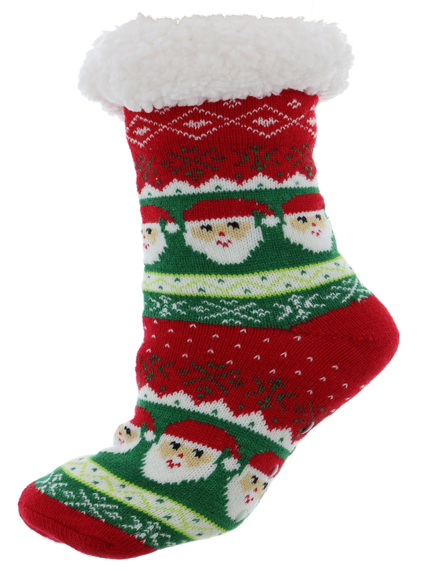 Happy Holidays Happy Holidays Women's Sherpa Lined Christmas Fairisle