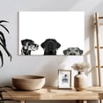 thumbnail image 3 of Elephant Stock Adorable Puppies Wall Art - Horizontal Canvas Wall Art - Living Room Wall Decor - Animal Canvas - White And Black Decor - 24" x 16", 3 of 8