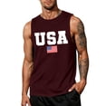 thumbnail image 2 of Fourth Of July Shirts for Men Retro American Flag Graphic Sleeveless Tank Top 1776-2026 250th Anniversary We the People Patriotic Tank Usa Independence Day Crewneck Outfits,Red 5XL, 2 of 4