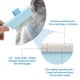thumbnail image 3 of Peine para Gatos Unique Bargains Cepillo de Eliminación de Pelo para Mascotas con Botón de Liberación Peine para Pulgas para Cepillo de Aseo Autolimpiante para Masajear y Eliminar Pelo Suelto Azul, 3 of 7