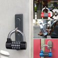 thumbnail image 2 of Cadenas à Combinaison 5 Chiffres Noir, Réinitialisable pour École, Boîte à Outils, Armoire, etc., 2 of 5