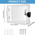 thumbnail image 2 of Wall Mounted Clear Thermostat Lock Box with Combination Lock and Screws Set for Safe Temperature Control in Shared Space, 2 of 8
