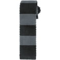 thumbnail image 1 of Corbatas de rayas planas y delgadas para hombres Inspire Chic, corbatas de punto para negocios informales, negro y gris oscuro, talla única, 1 of 4