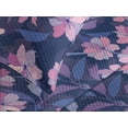 thumbnail image 3 of Ambesonne Fantasy Floral Quilted Coverlet 3 Pcs, Night Flowers Petals, Queen Size, Indigo Pale Pink Mauve, 3 of 4