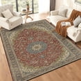 thumbnail image 4 of 5x7 Washable Area Rug Non-Slip Low Profile Vintage Distressed Oriental Rug for Living Room, Bedroom, Dining Room, Office, 4 of 13