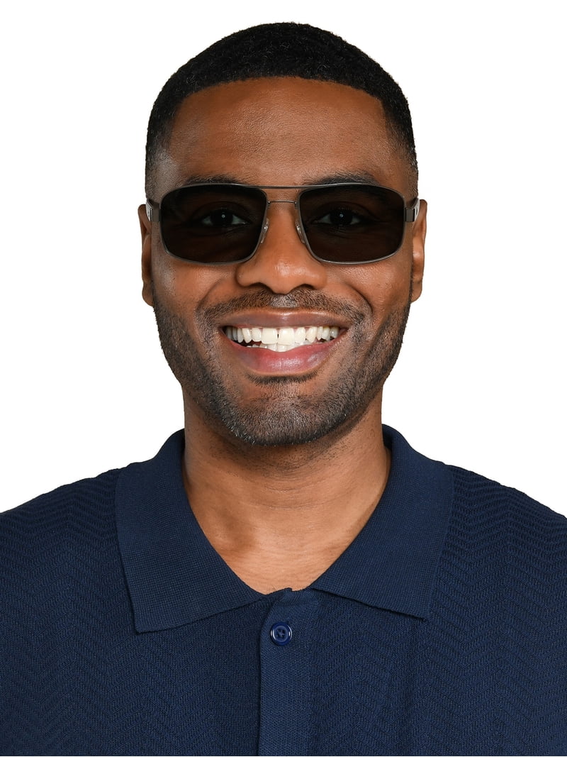 カーネルサンダー Foster Grant® All Terrain® Black Rectangular Men's Sunglasses