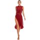 thumbnail image 4 of Disfraz de danza lírica de Jazz para mujer, vestido de tirantes con espalda descubierta y lentejuelas brillantes, vestidos de leotardo sin mangas de malla transparente, 4 of 5