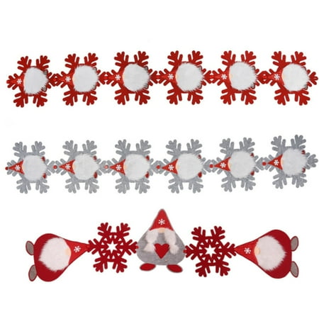 

Njspdjh Table Banners Decorations Christmas Supplies Doll Long Table Flag Man Placemat Christmas Tree Pendant Multi Functional Product