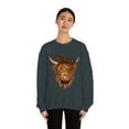 thumbnail image 4 of Highland Cow Hoodie, Cow Farm Sweatshirt , Farm Sweater, Animal Lover Sweatshirt, Leopard Boho Cow, Trendy, Unisex sweatshirt, 4 of 9