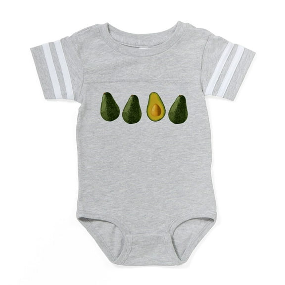 CafePress - Avocados_Mug - Cute Infant Baby Football Bodysuit