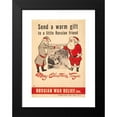 thumbnail image 2 of Anonymous 13x18 Black Modern Framed Museum Art Print Titled - Send a Warm Gift to a Little Russian Friend (1941), 2 of 5