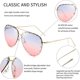 thumbnail image 5 of Gafas de sol con tachuelas para mujer, estilo aviador, montura metálica, protección UV 400., 5 of 5