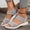 Gray, variant on Womens Walking Hiking Sandals, Comfortable Arch Support Non Slip Adjustable Straps, Cushioned Footbed Platform Sport Water Sandals for Summer Adventure