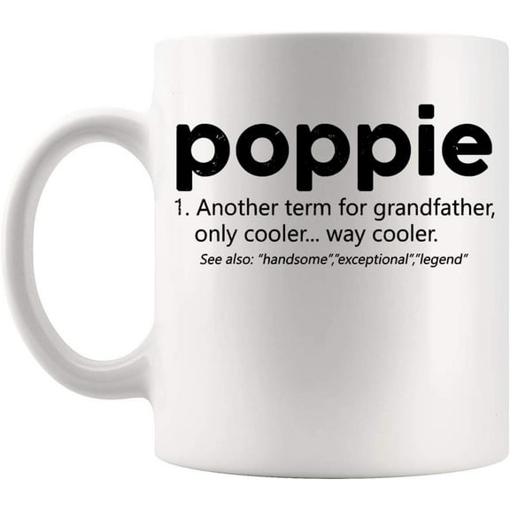 Man Grandfather Grandpa Father's day Old Mens Poppie Fathers Day Gift Grandpa 11Oz Mug Cup Grandfather Father’s Day