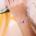 thumbnail image 3 of Cancer Awareness Bracelet Ribbon Trinket Inspirational Jewelry for Women Support, 3 of 3
