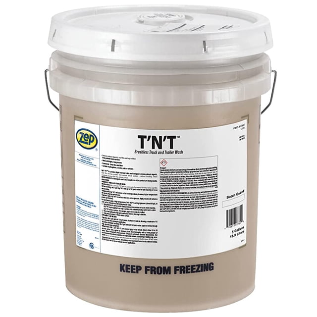 Limpiador para camiones y remolques Zep T'N'T sin escobillas, 18,9 L (5 galones)