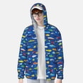 thumbnail image 2 of Balery Submarines And Whales Sudadera ligera de manga larga con capucha y protección solar UPF 50+ para hombre y mujer, ideal para pesca y running-Small, 2 of 7