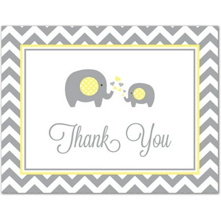 Yellow Elephant Baby Shower Thank You Cards And Envelopes 50 Count Yellow Elephant Baby Shower Thank You Cards And Envelopes 50 Count