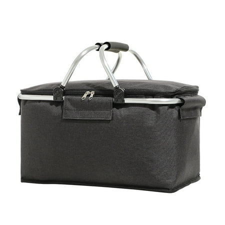 

Collapsible Insulated Cooler Bag With Aluminium Frame | Suitable For Picnic Camping BBQ And Sporting Events