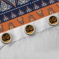 thumbnail image 4 of jejeloiu Retro Boho Flowers Black Out Curtains,Bohemian Exotic Style Curtains Pack of 2 (42x63 Each),Blue Orange Bedroom Curtains For Girls Kids,Super Cozy Room Decor, 4 of 6
