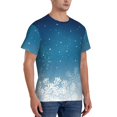 thumbnail image 5 of Rocae Christmas Snowflakes for Men's Moisture-Wicking Crew Tee - T-Shirt for Sports, Outdoor Activities, and Casual WearSmall, 5 of 9