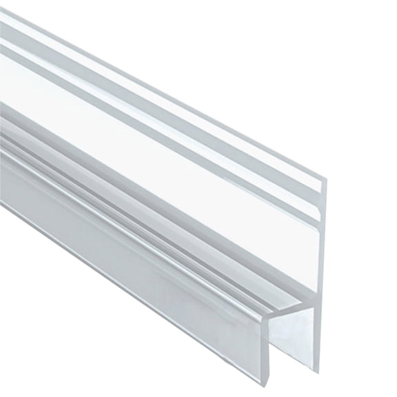TIERPOP Multipurpose H Type Glass Door Seal Strips Keep Your Bathroom Floor Dry with Easy to Installion Silicone Materials