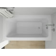 thumbnail image 2 of Vanity Art Acrylic Alcove Bathtub with 3 Side Tiling Flange, 60 x 32 inches Slip Resistant Surface 118-Degree Backrest Shower Tub, Reinforced Fiberglass Right Drain Soaking Tub, 2 of 8