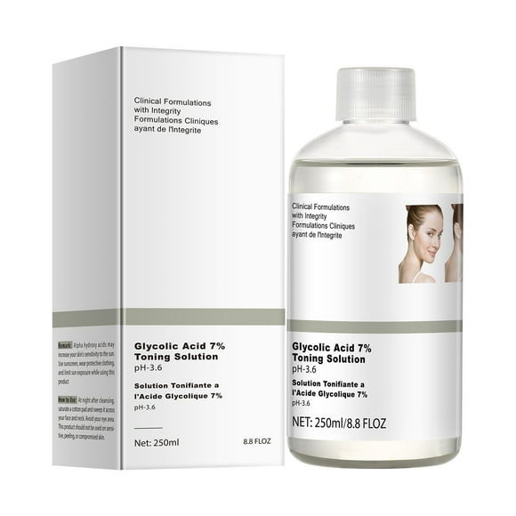 Turned Pretty Fenty Beauty Awwp Clear Out Stock! 1X Glycolic Acid Softener Hydrating Toner 2 Glycolic Exfoliating Lotion Fruit Lotion Glycolic Softening Water Hydrating Toner。250Ml, Clear