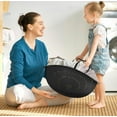 thumbnail image 3 of "Laundry Ninja Stitch Pop-Up Laundry Hamper: Space-Saving and Flexible Collapsible Hamper with Handles for Ultimate Clothes Management, space saving laundry hamper, Flexible laundry basket with, 3 of 8