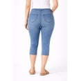 thumbnail image 2 of ellos Women's Plus Size Capri Jegging - 30, Light Stonewash, 2 of 3