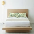 thumbnail image 6 of Yayeee Pillowcase Standard Size Set of 2 Satin Wrinkle Resistant Pillow Case, Olive Leaf, 6 of 8