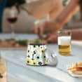 thumbnail image 5 of Yayeee Ashtray with Lid for Cigarette Smokeless Stainless Steel Home Ash Holder, White Flower, 5 of 7