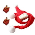 thumbnail image 3 of Ropa de Muñeca de Navidad Adornos de Navidad Bufanda Navidad Muñeco de Nieve Sombreros Diseño de Escena Muñecas Accesorios para 1:12 Santa 2 piezas, 3 of 8