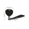 thumbnail image 2 of Uxcell Baitcasting Power Handle Metal Fishing Reel Handle Knob Grip Replacement, Black, 2 of 6