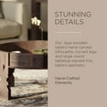 thumbnail image 6 of Maven Lane Jaya Handmade Heritage Wooden Round Coffee Table in Brown Finish, 6 of 6