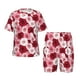 thumbnail image 1 of Balery Rose Conjunto de Pijama Infantil de Manga Corta con Estampado – Ropa de Dormir de Algodón Suave-Large, 1 of 6