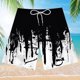 thumbnail image 2 of Hombres y mujeres Cinco puntos Deportes transpirables Surf Impresión 3D Playa Vacaciones Playa Pantalones cortos Bañadores Fridja  fhjkhfk461357, 2 of 3