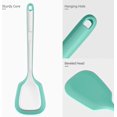 thumbnail image 6 of 600°F Heat Resistant Silicone Turners: U-Taste 13.6in Long Solid & Slotted Kitchen Spatula Flipper, Wide and Large Flexible Cooking Utensil for Flipping Egg, Pancake, Cookie (Aqua Sky, 2PCS), 6 of 10