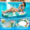 thumbnail image 5 of Inflatable Pool Float Adult - Pool Floaties Lounger Floats Raft Floating Chair Water Floaties for Swimming Pool Lake Lounge Float with Cup Holders Beach Pool Party Toys for Adults (Flamingos), 5 of 7
