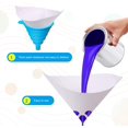 Pack of 200 Paint Filters, Disposable Paint Strainers, Paint Spray Gun with Silicone Funnel
